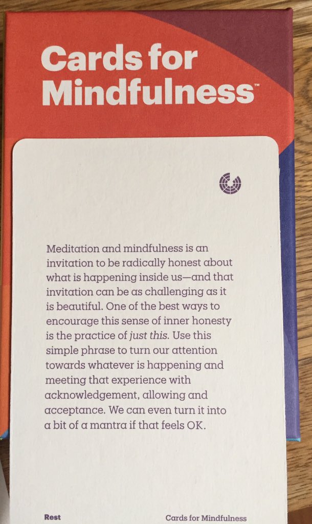 EducatingRini's tweet photo. @mindfulcards Thank you so much just received my #mindfulcards Love the first one about radical honesty #justthis https://t.co/tRKwZR5JVa