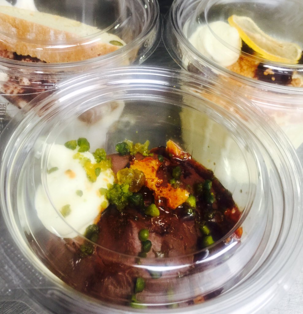 Take away puds for <a href="/Ubisoft/">Ubisoft</a> overtime dinners, dark chocolate mousse, salted pistachio and honeycomb..