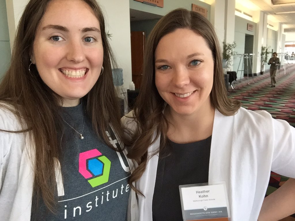 AnnaSeiders1's tweet photo. At #MASTEMSummit with @heather_kohn repping #ptc #IoT with @stemcertificate https://t.co/fkrGuRqy3n