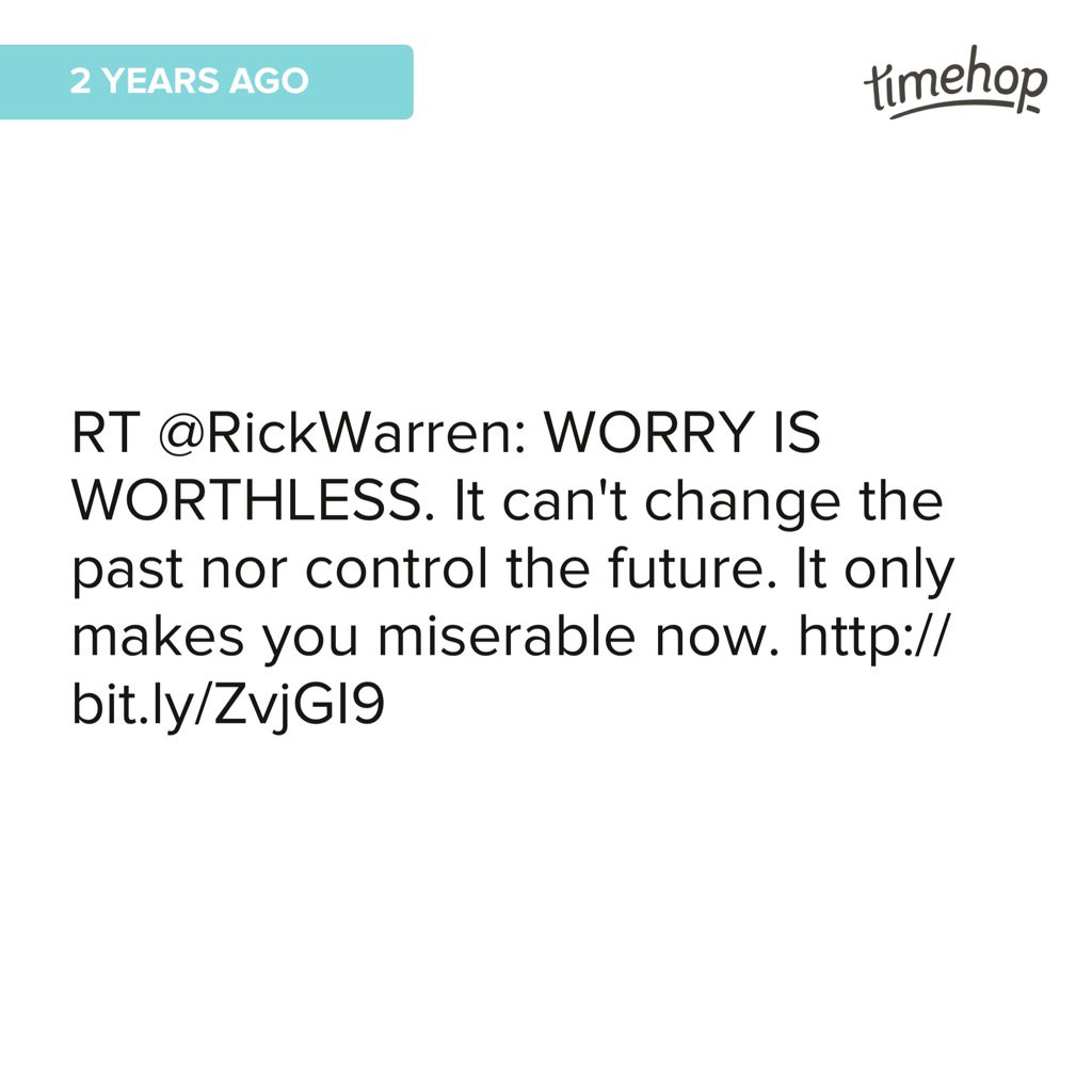 JoniCoken's tweet photo. #timehop @RickWarren https://t.co/r6nVJGgMEF