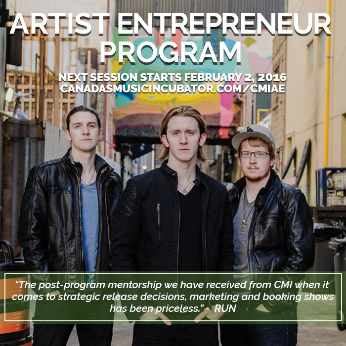 #CMIAE testimonial: <a href="/runbandmusic/">ЯUN</a> | Our next Artist Entrepreneur Program begins Feb 2015 canadasmusicincubator.com/cmiae