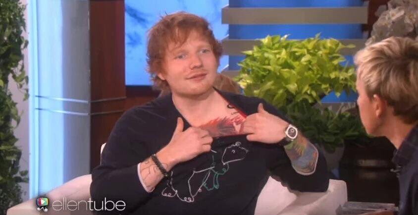Ed Sheerans tattooist thinks his ink is st  PerthNow