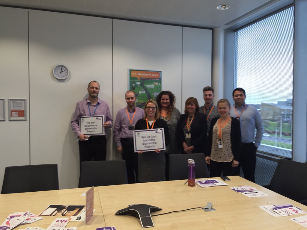 dfriendsscot's tweet image. Dementia Friends sessions today @sainsburysbank #engagement #lotsofquestions @AnnaDevine1 @SainsburysNews thank you