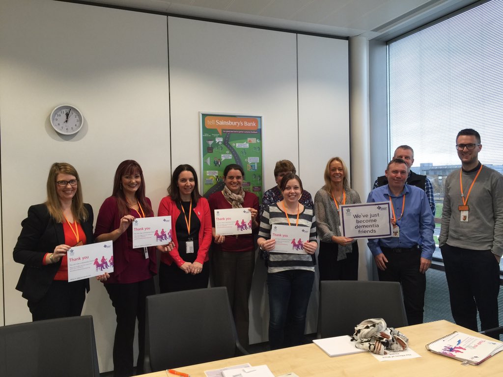 dfriendsscot's tweet image. Dementia Friends sessions today @sainsburysbank #engagement #lotsofquestions @AnnaDevine1 @SainsburysNews thank you