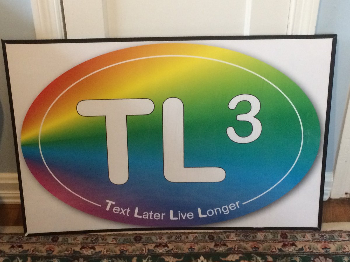 TLcubed's tweet photo. It doesn't matter what the color-the message is the same-TEXT LATER LIVE LONGER! #TL3rdPWR, #ItCanWait, #DriveSafely https://t.co/QTWxm3ZPAc