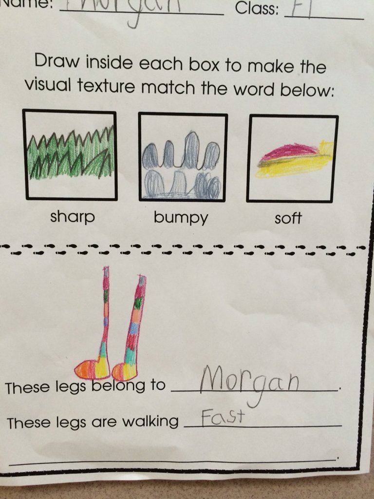 ArtsyMrsC's tweet photo. Checking for understanding and creative writing: an important part of the artistic process #grade1 https://t.co/dyJOUuB26Y