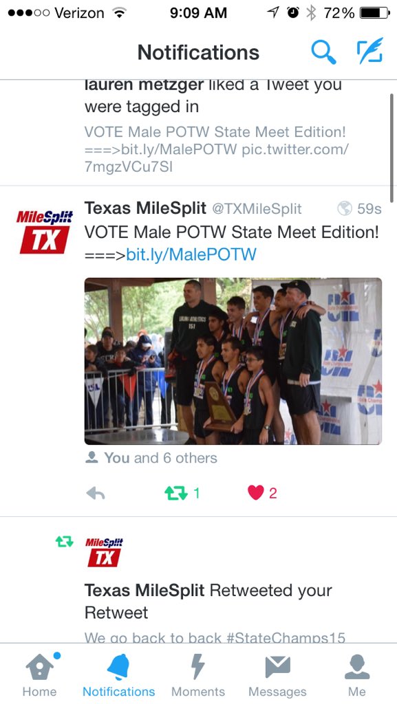 TheViewCrewVVXC's tweet photo. When @TXMileSplit tags you in photos https://t.co/R2JXGnMERN