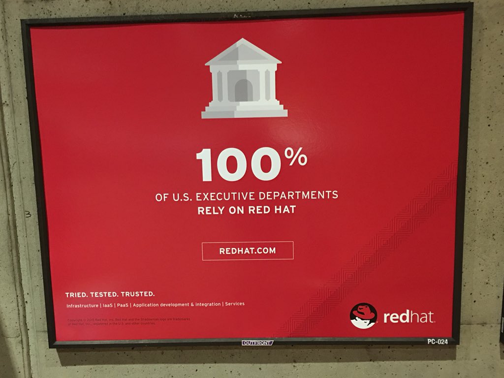 caldwellw's tweet photo. Excited about speaking at the Red Hat Government Symposium on Accelerating Application Delivery @ISSNews @RedHatGov https://t.co/uJ5znxTaAk