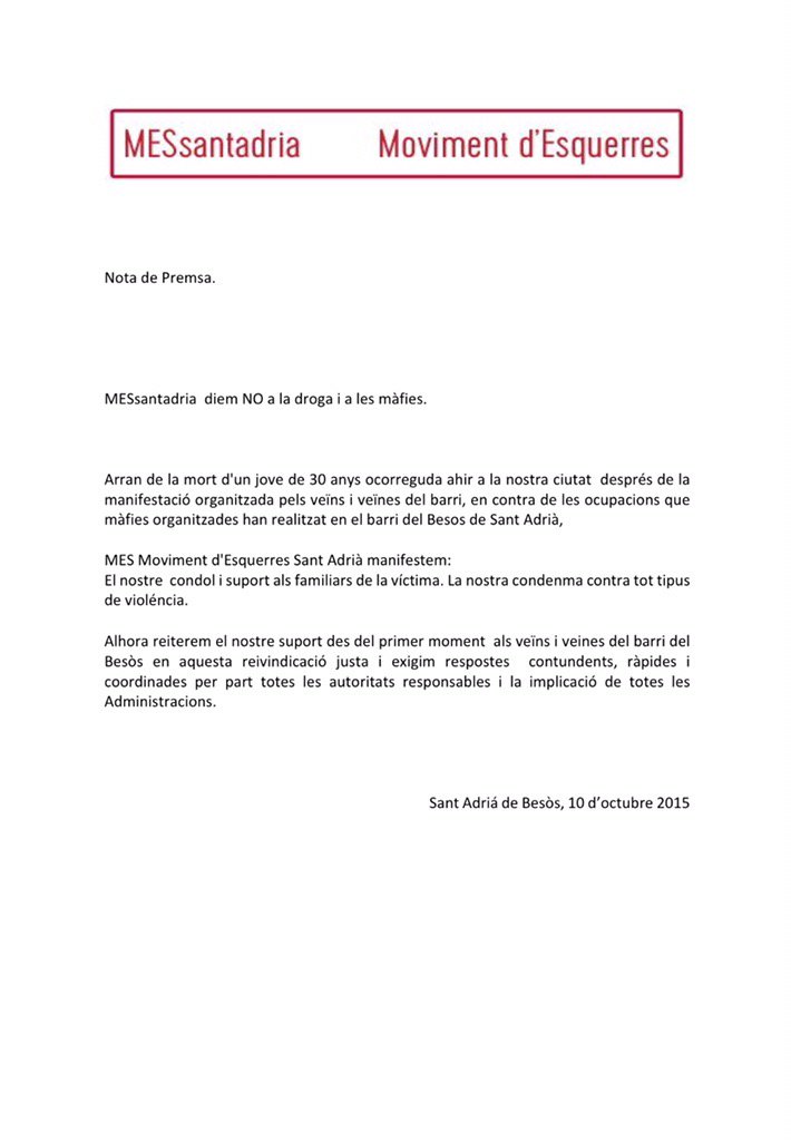 MovEsqSAB's tweet photo. Comunicat de #MESsantadria #fetsBesos https://t.co/5zUrqA8vIE