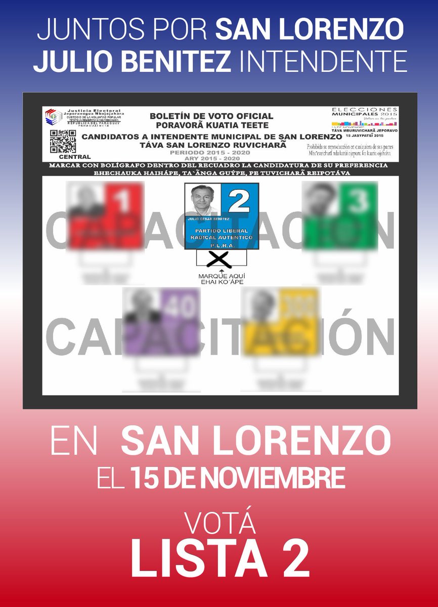 Este domingo vota por el cambio! Vota LISTA 2!!