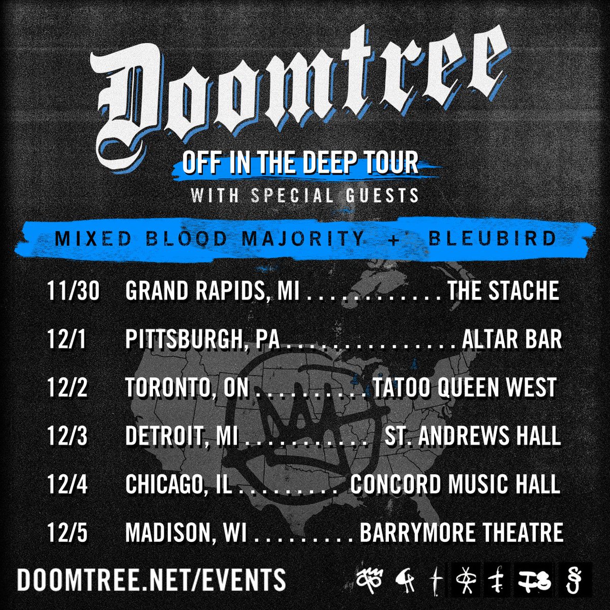 ftoitox's tweet photo. Just announced, #mixedbloodmajority will join @DOOMTREE for their #offinthedeeptour https://t.co/llE4Nv4SMH