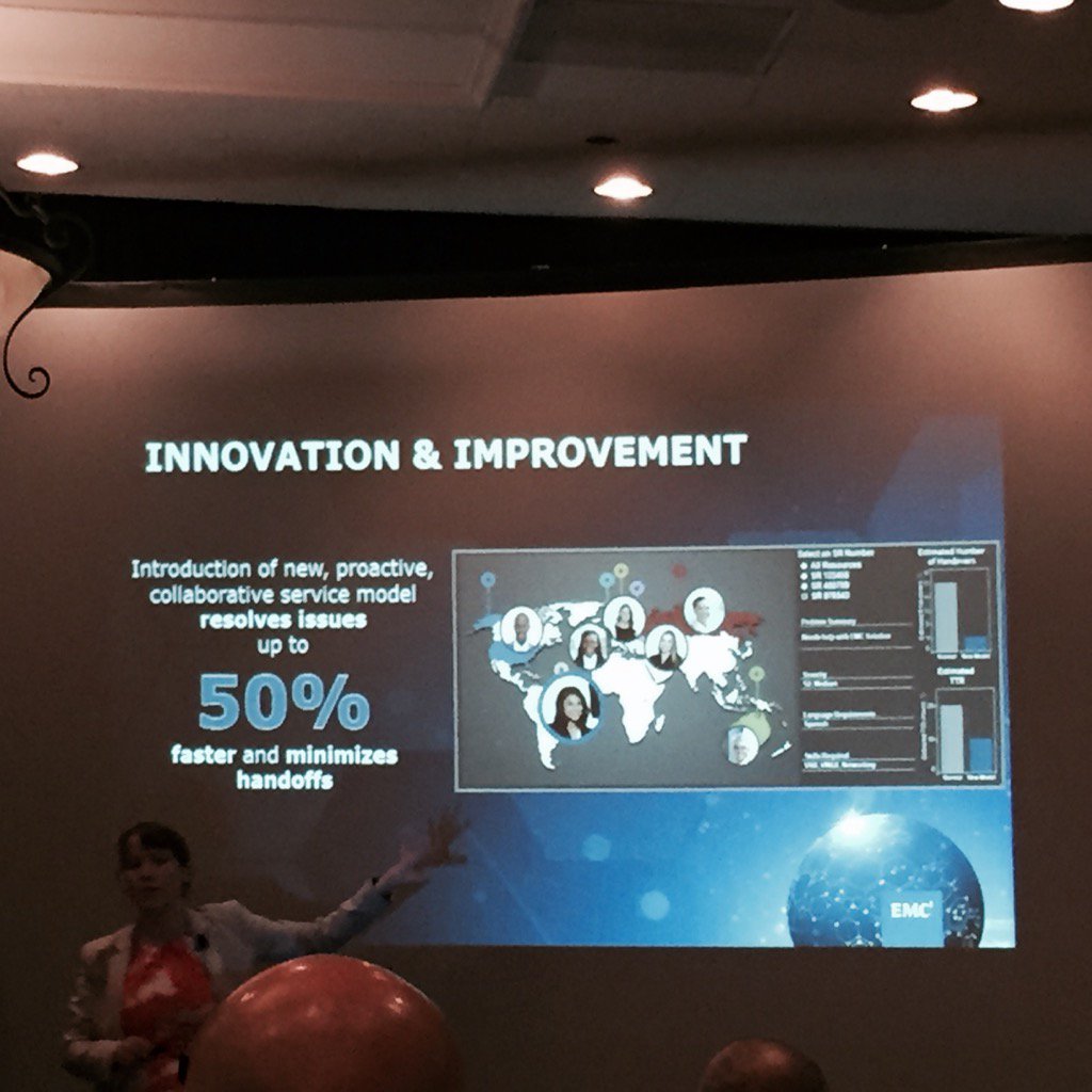 camuise4's tweet photo. Innovation and improvement!! Nicely done Jenny !! Great job promoting EMCs ability to leverage big data to drive CI! https://t.co/RtXIsPULLD