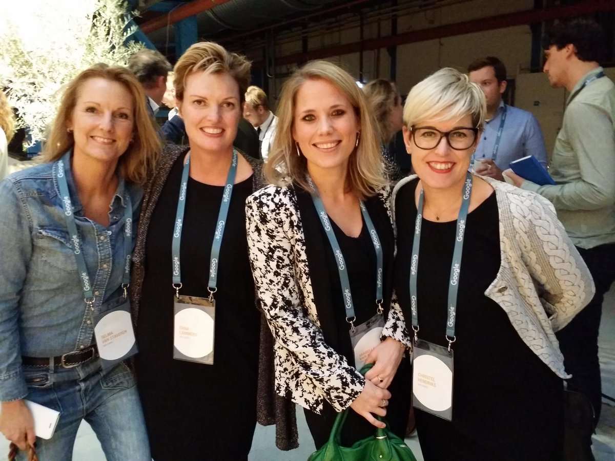 Inspiratie en gezelligheid bij #thinkwithgoogle met <a href="/SelmavanStavere/">Selma van Staveren</a>, Isabelle en Christel