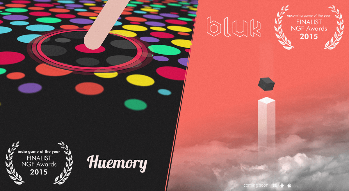 pixelapestudios's tweet photo. A Huge Thank you for all the love! #Huemory and #BLUK were finalists at #NGDC2015 NGF Awards! https://t.co/TTquw9KiiL