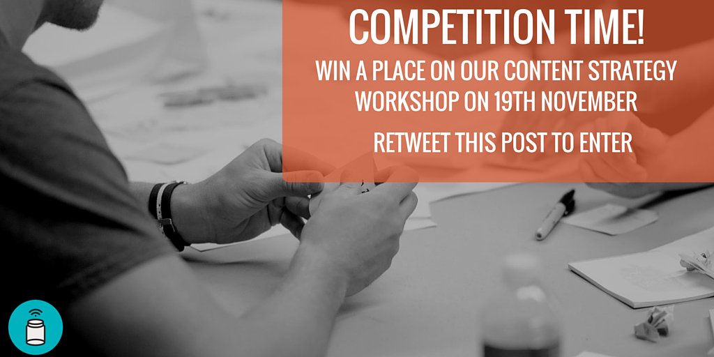 hecomms's tweet image. Win a place at our #contentstrategy workshop! Simply RT this tweet by 3pm Fri 13th! bit.ly/1O1tw0O