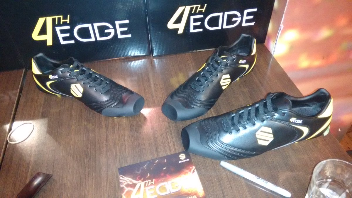 #NigelClough today accompanied @Ashgates Partner @TonyLymn to the launch of the #Radical #Serafino #4thEdge #Boot