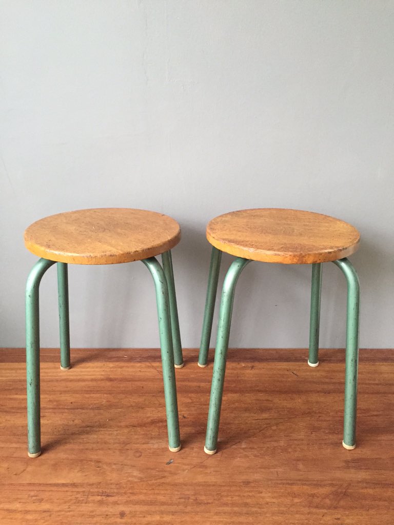 andtheElephant's tweet photo. Vintage French stackable school stools #vintagestools #industrialstools #schoolstools https://t.co/wZSuRMUay5