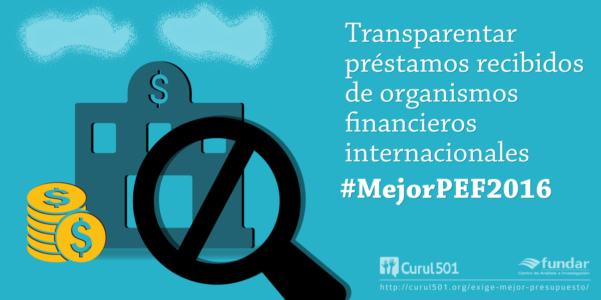 FundarMexico's tweet photo. Un #MejorPEF2016 transparenta préstamos recibidos de organismos financieros internacionales @CCQ_PRI @BaltazarxTam https://t.co/zVfYVQVKcf