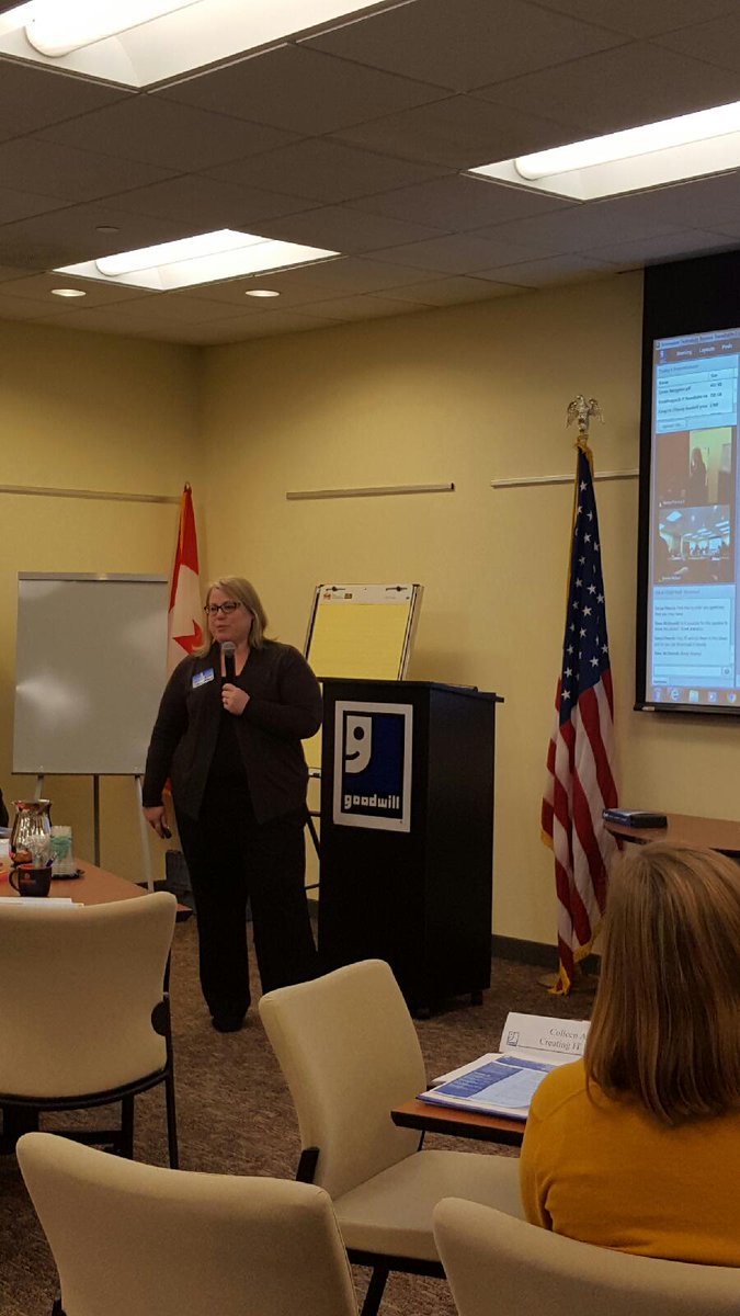GoodwillCapHill's tweet photo. Thanks to Colleen Attwell from COMPTIA's Creating IT Futures for sharing IT Ready's 8 week training #jobs4IT https://t.co/Vw5JjgqnKM