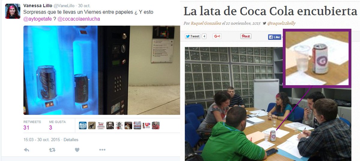 vanepillo's tweet photo. ¿No os encanto @cocacolaenlucha? En @AhoraGetafe os apoyamos los lunes y miércoles, pero el calimocho está tan bueno https://t.co/2Xsyved1Vv