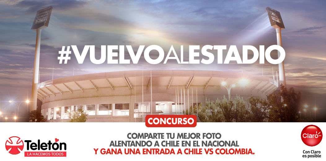 #CONCURSO Comparte tu foto usando el HT #VuelvoAlEstadio y participa por entradas al partido #CHI vs #COL