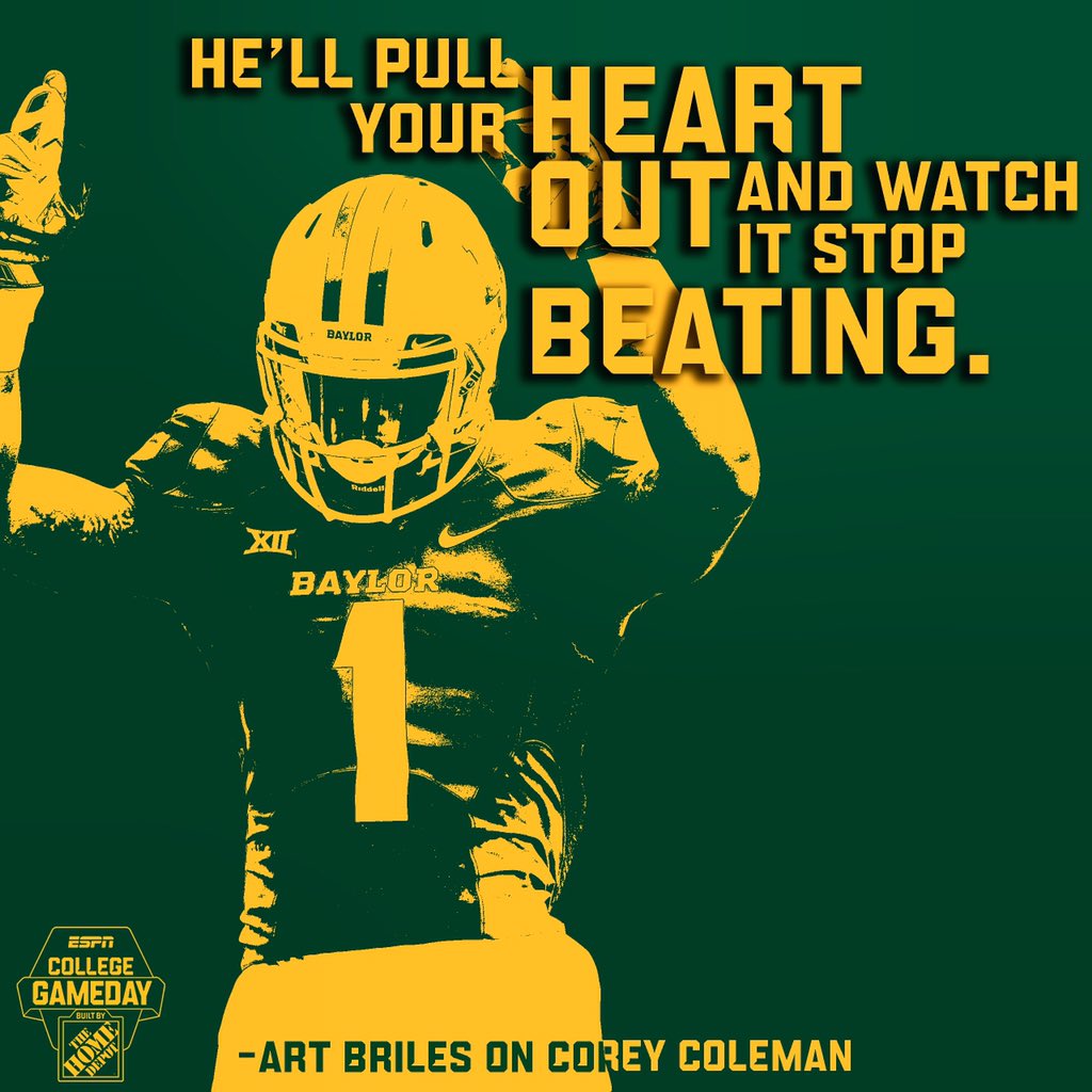 CollegeGameDay's tweet photo. Note to self: Do not mess with Corey Coleman. https://t.co/JcPB4SZy9H