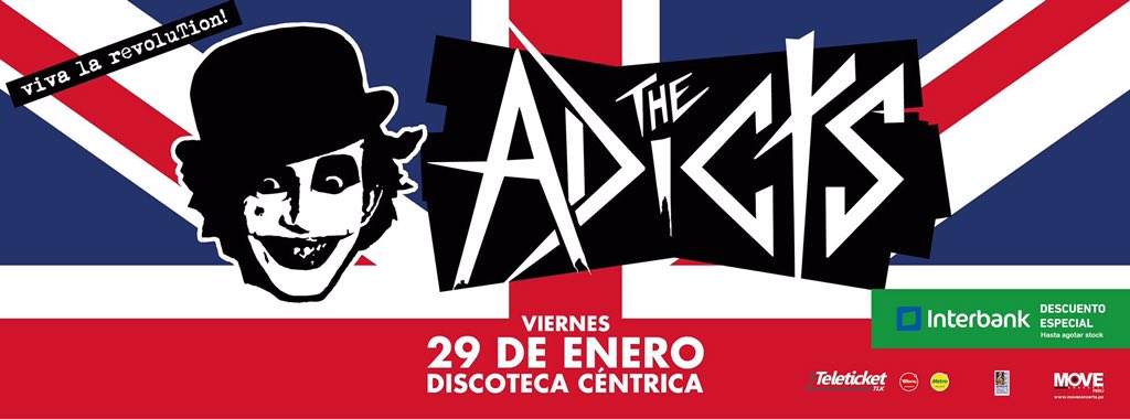 23punk's tweet photo. @TheAdicts en Lima el 29 de enero 2016 https://t.co/B5HxFlqsYn