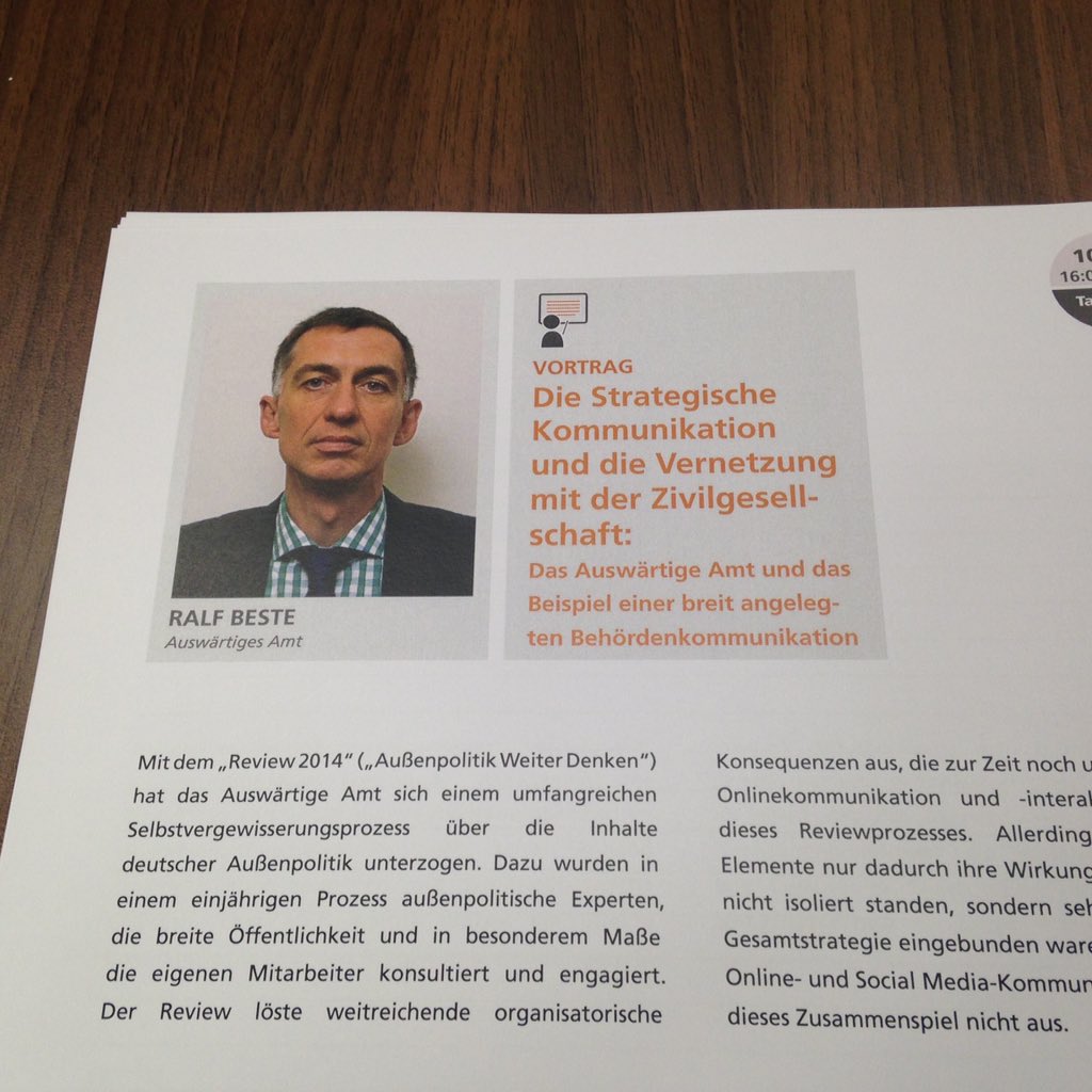 anjagabriel_'s tweet photo. Listening 2 Ralf Beste from @GermanyDiplo speaking abt connecting w/ civil societies #digitaldiplomacy #Govermedia15 https://t.co/GjlPIlWm6t
