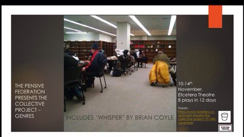 brianscoyle's tweet image. My &quot;silent&quot; play is on this week at @EtceteraTheatre with a bunch of other excellent genre plays #CollectiveProject