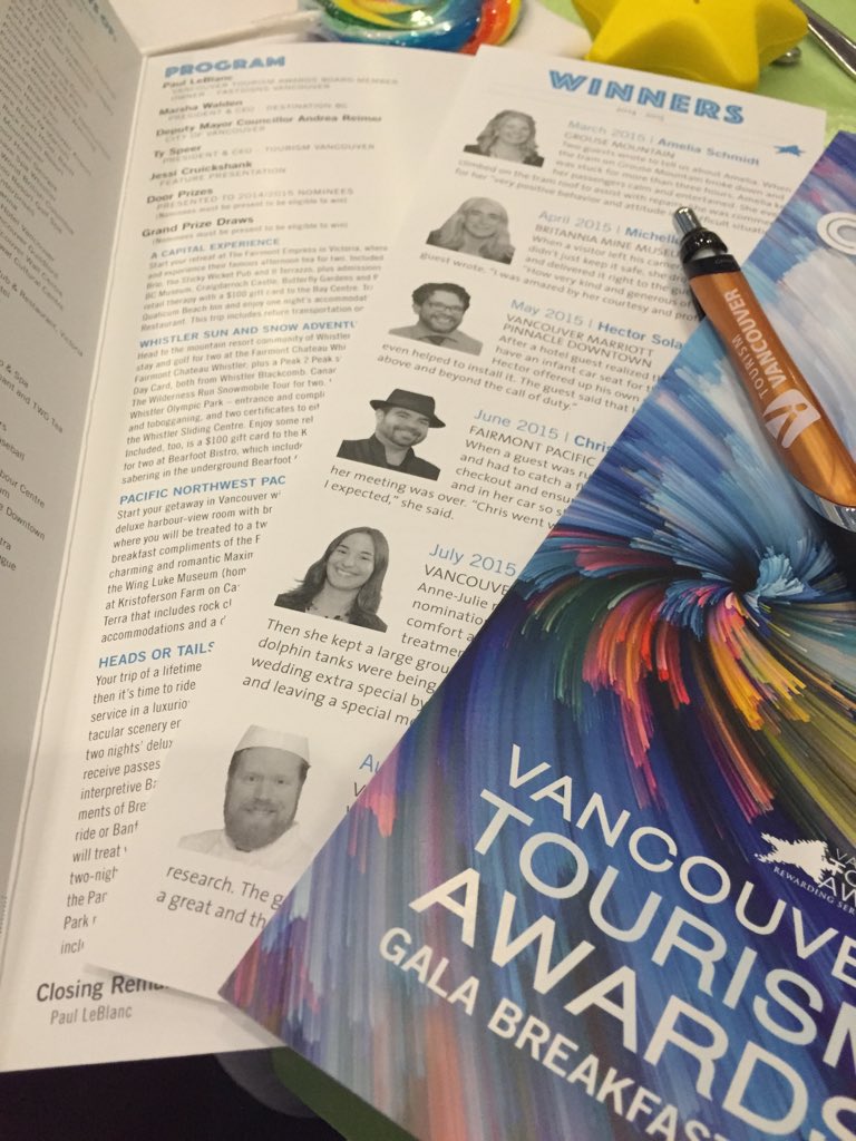 HansuEVM's tweet photo. So proud to be nominated for @VanTourismAward. So honoured be invited to the #VTAGala2015 @TVANMedia @JESSI #proud https://t.co/Cmpv8zxf6u