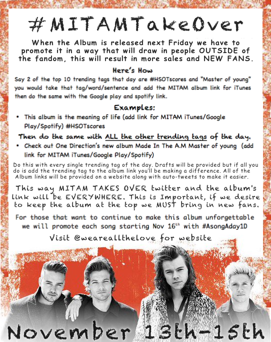 weareallthelove's tweet photo. If you can do this for just 1 hour a day think of the difference you'll be making.
#1dOnGrimmy #MITAMTakeOver https://t.co/X3fy2qTOnc