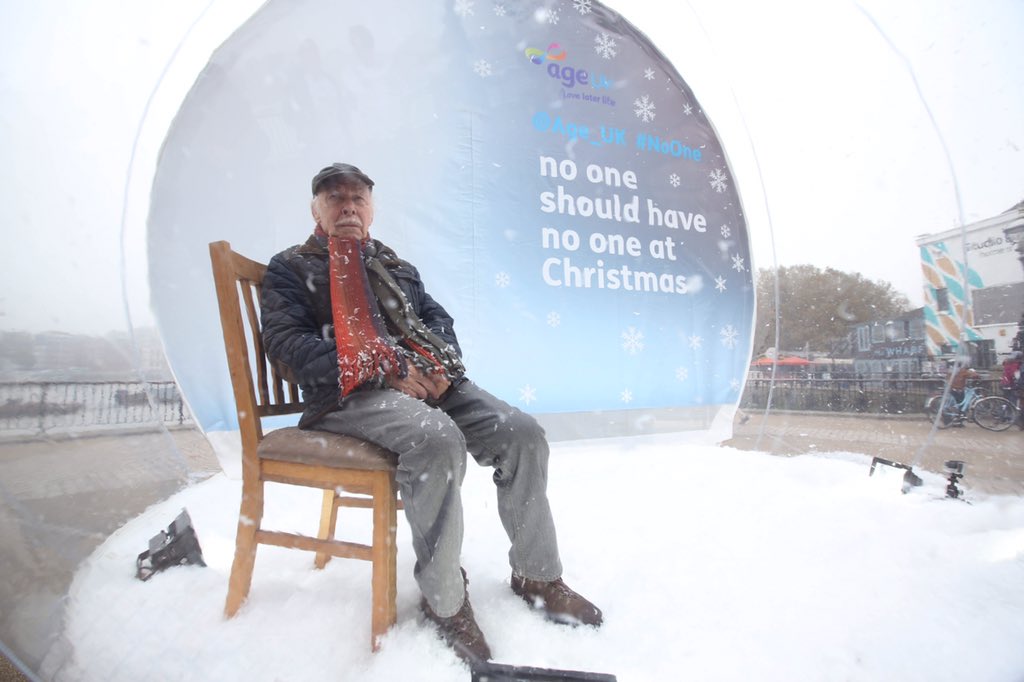 I’m supporting the <a href="/Age_UK/">Age UK</a> #NoOne campaign – because no one should have no one at Christmas. Get involved people 👊🏽