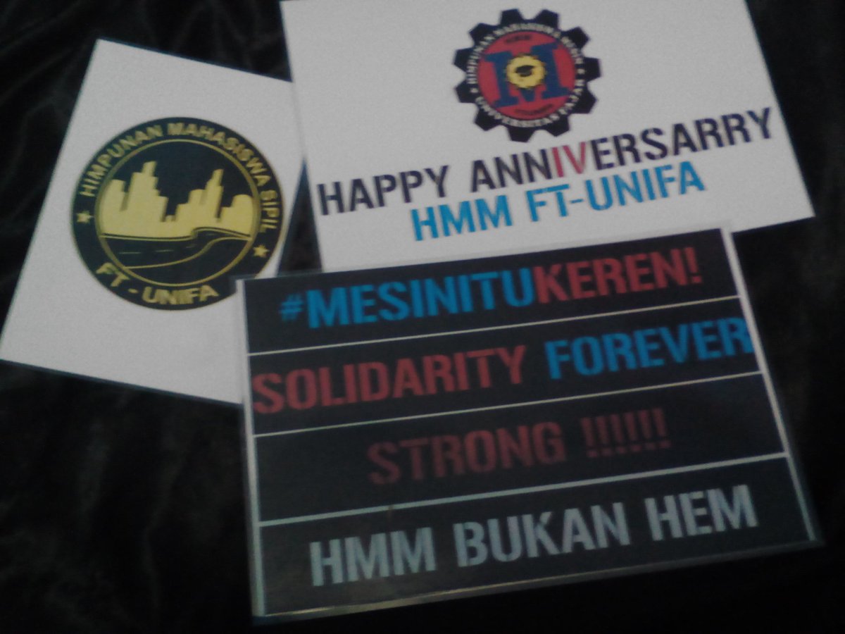 Happy anivv for <a href="/HMM_FTUnifa/">TEKNIK MESIN UNIFA</a> Semoga makin stronggg dan makin kokoh #SalamSipil #SalamTeknik #KUASAI