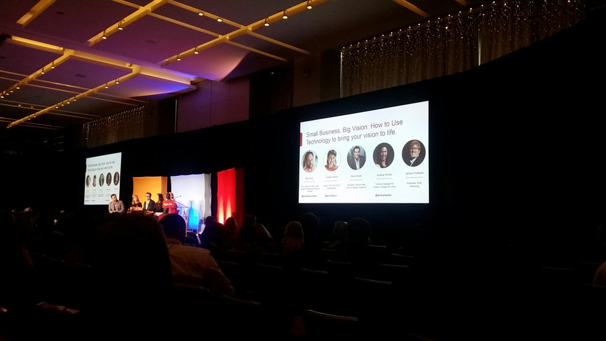 GeraldPeng's tweet photo. An honest view of technology use for business success by @benkellycanada @kris10spot @wickytweets at #RogersTalks https://t.co/bUKX5hyuub