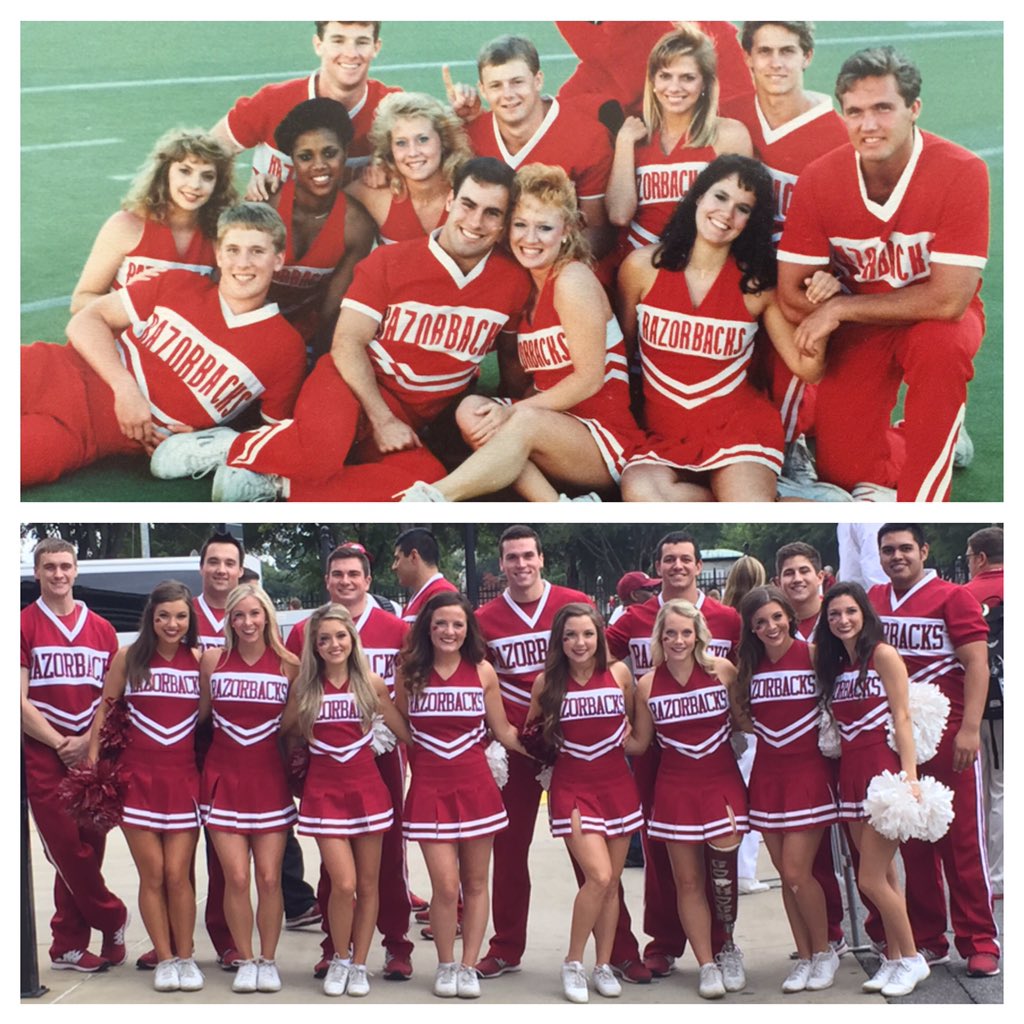 RazorbackSpirit's tweet photo. #TraditionTuesday #RazorbackCheer #NeverYield https://t.co/U77kWQxkN3