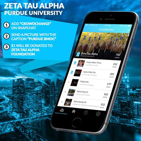 Take a snapchat and send it to @crowdchangeapp !! You automatically donate $1 to BMOC! Ends Sunday! Please help!