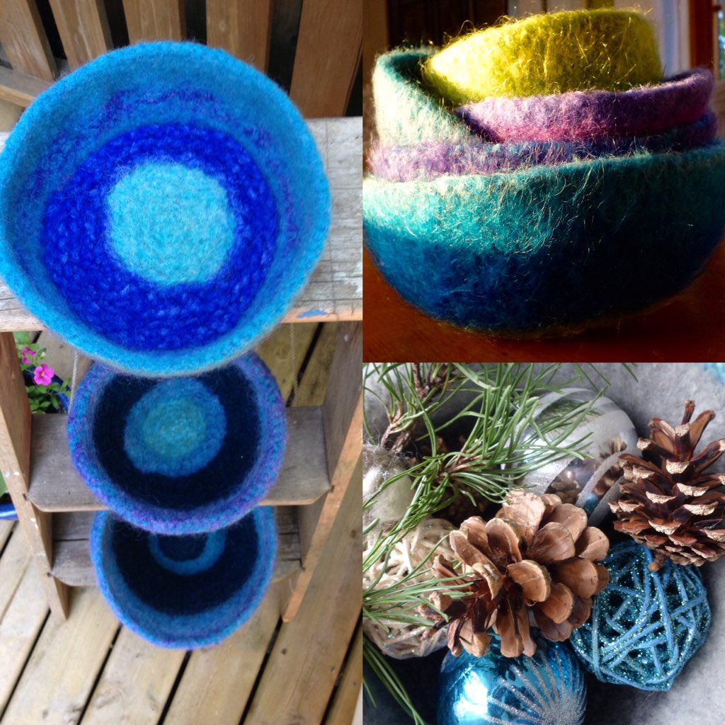 Handmade nesting bowls cozy up any space <a href="/makeitshow/">Make It Show</a> @dunbarcraftshow <a href="/birdonawireart/">Bird on a Wire</a> #buylocal