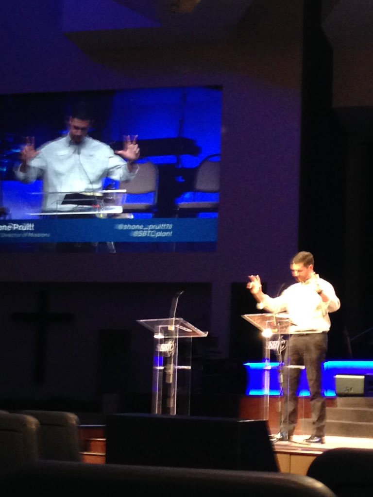 J6Crutch's tweet photo. Grateful for the vision and leadership of @shane_pruitt78 #pray100plant100 #reachHouston #SBTCAM15 https://t.co/9cRKSujwKV