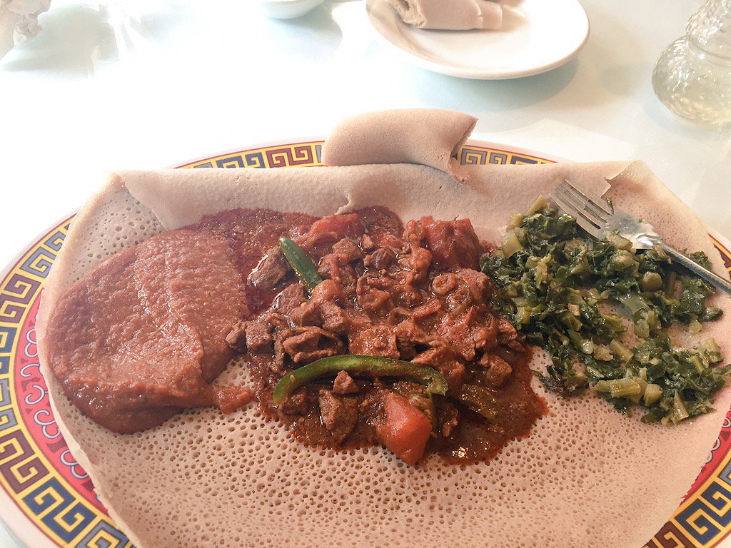 riahb3's tweet photo. .@deliverydotcom love having my favorite Ethiopian place delivered straight to my door #yestodelivery https://t.co/AlRwMvSWYG