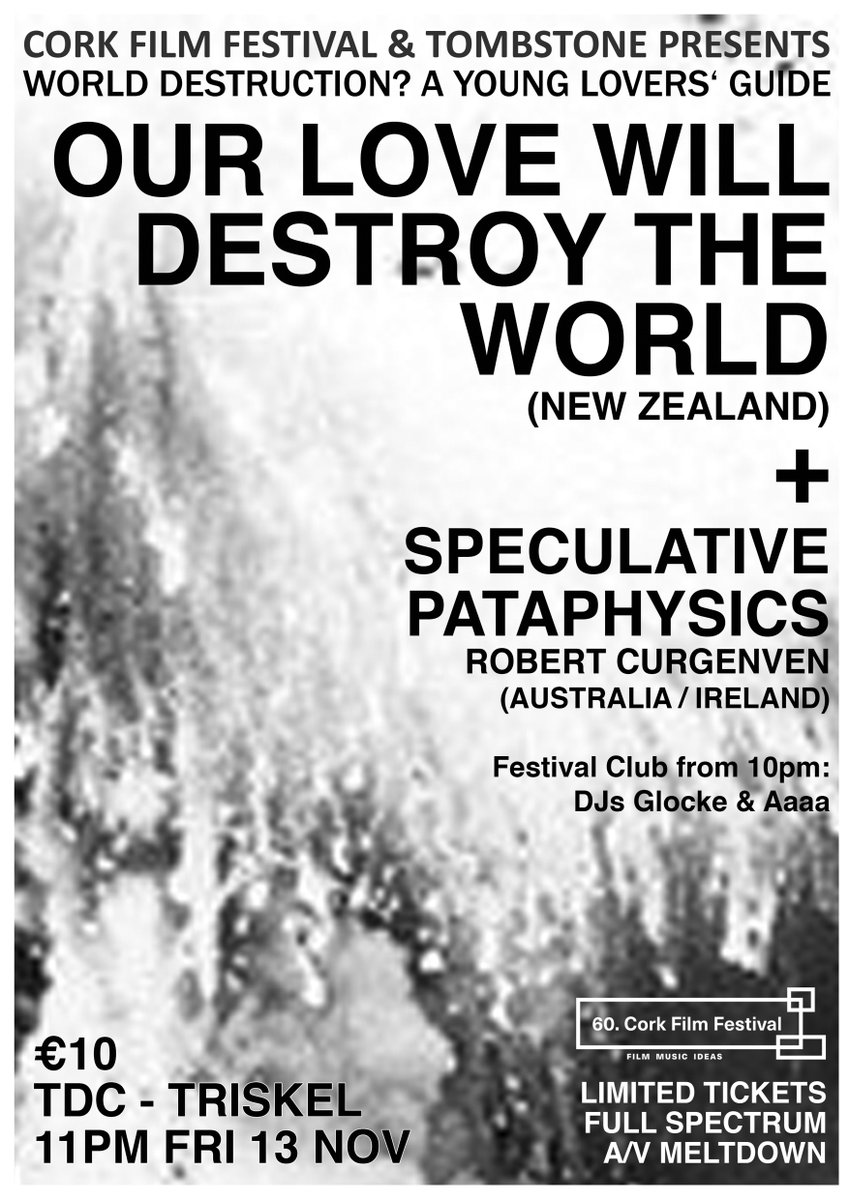 .<a href="/CorkFilmFest/">Cork International Film Festival</a> present <a href="/robertcurgenven/">Robert Curgenven</a> &amp; Campbell Kneale | TDC <a href="/TriskelCork/">Triskel Arts Centre</a> | Fri 13 Nov. corkfilmfest.org/2015/festival-…