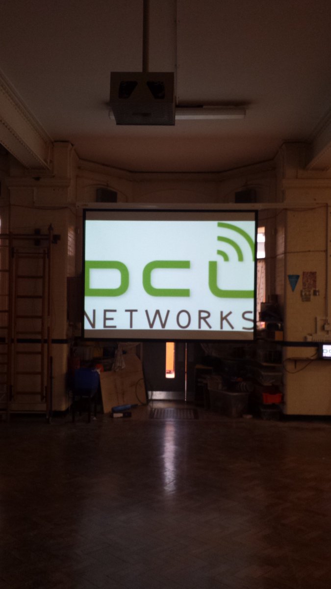 DCL_Networks's tweet image. AV installation within one of the large halls at @NorthburySchool