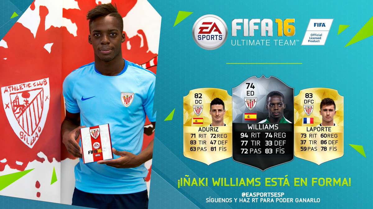 ¿Quieres ganar a Williams IF para #FUT? ¡Síguenos y haz RT! Mañana anunciamos ganador.
