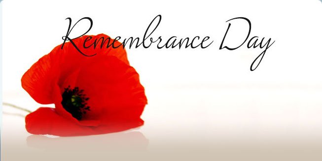 We'll be closed tomorrow for Remembrance Day.
Lest we forget.