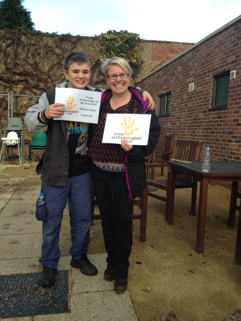 YAC_Leeds's tweet photo. Delighted that one of our members has been awarded with Young Archaeologist of the Year!  https://t.co/ek0UxgWSBg https://t.co/Fl8qG50as7