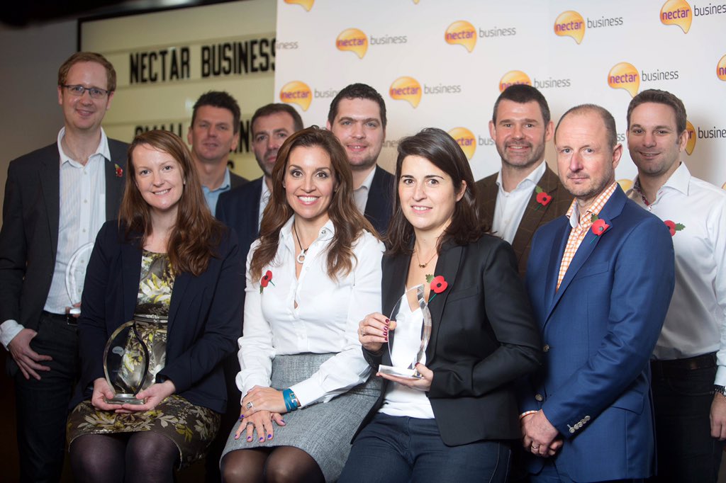 The AMAZING winners of the <a href="/nectarbusiness/">Nectar Business</a> small bus award Great day being inspired by brilliant people