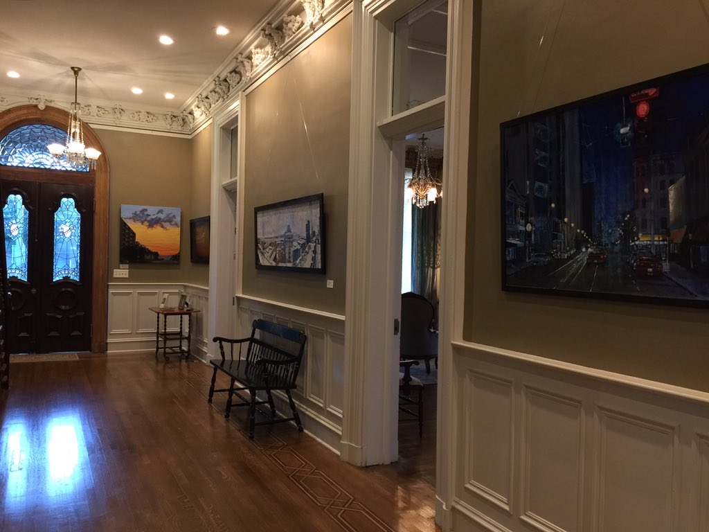 Art opening at The James Lee House this afternoon--free and open to the public! (5:30-7:30pm)