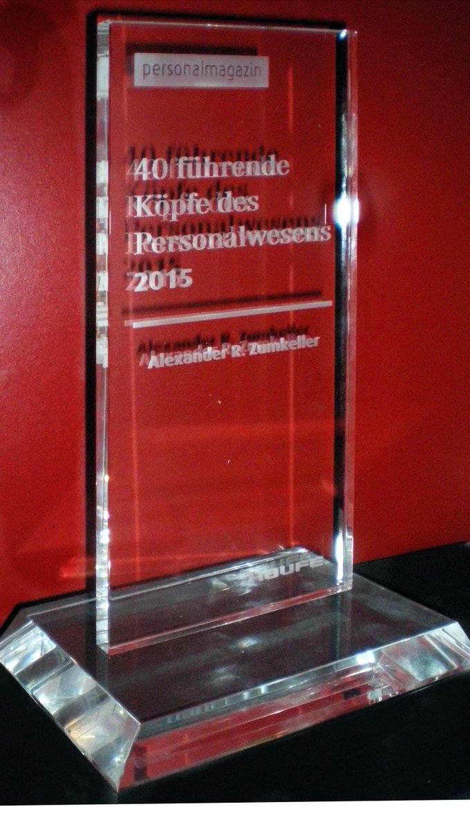 heute: einer der "40 Köpfe des Personalwesens"in einer Reihe mit Reinhard,Maschmann, Gaul, Preis, Henssler, Lunck ..