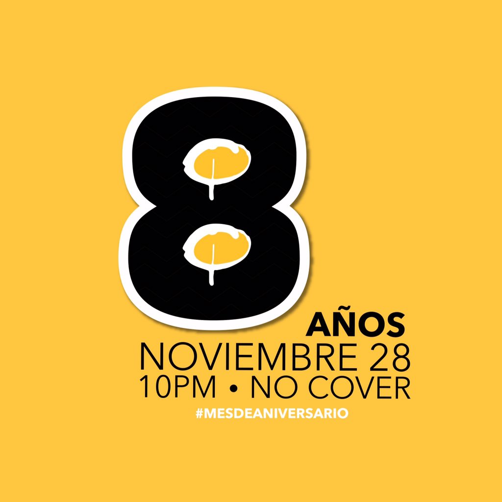 QuintanaBarRD's tweet photo. Quintaneros 🙌🏻
CUMPLIMOS 8 AÑOS 🎉🎈
• NOVIEMBRE 28 •
#MesDeAniversario https://t.co/OiBNJxPsux