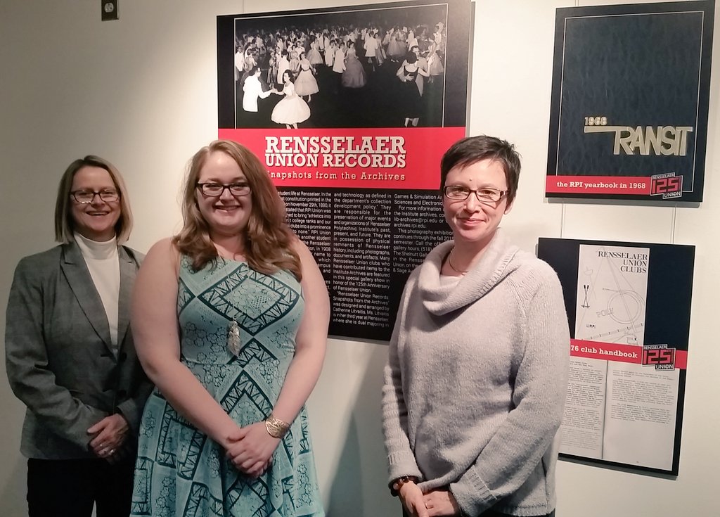 Edavis097's tweet photo. #rpiunion Shelnutt Gallery show student designer and Institute archivists. Visit from 4:30-6:30pm for snacks &amp; punch https://t.co/CKsTpsFW0v