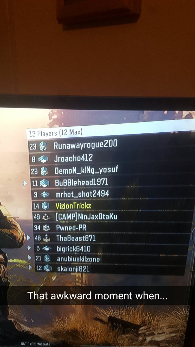 cscobe's tweet photo. @Treyarch Im sure its hard to balance the team with more people than the max amount in a lobby.. https://t.co/wmRduOXfEH
